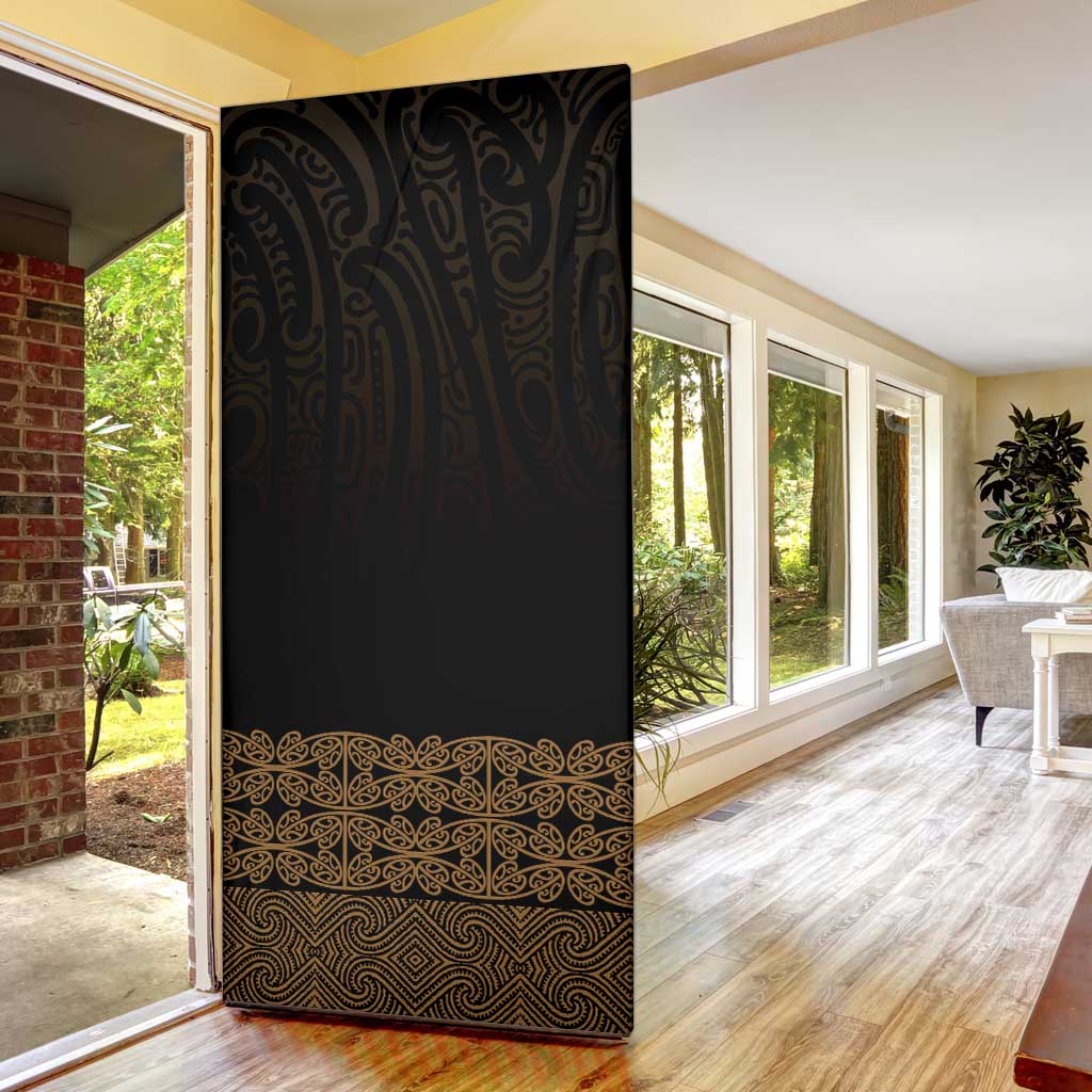 New Zealand Maori Kowhaiwhai Door Cover Parauri Maui and Mangopare - Aussie Hoodie