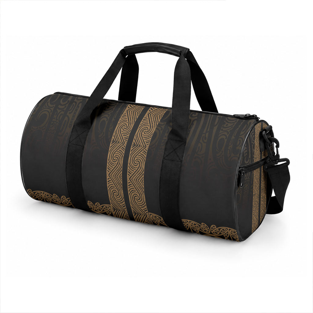 New Zealand Maori Kowhaiwhai Duffle Bag Parauri Maui and Mangopare