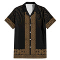New Zealand Maori Kowhaiwhai Family Matching Mermaid Dress and Hawaiian Shirt Parauri Maui and Mangopare