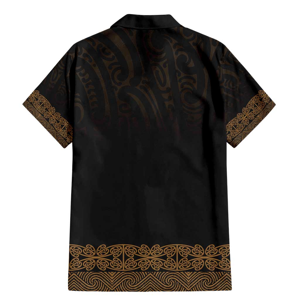 New Zealand Maori Kowhaiwhai Family Matching Mermaid Dress and Hawaiian Shirt Parauri Maui and Mangopare