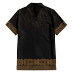New Zealand Maori Kowhaiwhai Family Matching Puletasi and Hawaiian Shirt Parauri Maui and Mangopare