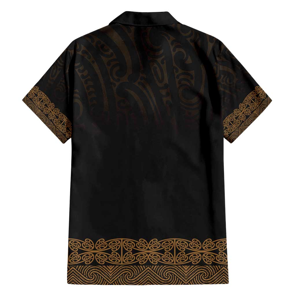 New Zealand Maori Kowhaiwhai Family Matching Puletasi and Hawaiian Shirt Parauri Maui and Mangopare