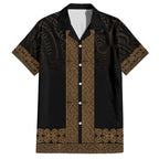 New Zealand Maori Kowhaiwhai Family Matching Summer Maxi Dress and Hawaiian Shirt Parauri Maui and Mangopare