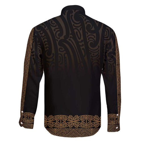 New Zealand Maori Kowhaiwhai Family Matching Tank Maxi Dress and Hawaiian Shirt Parauri Maui and Mangopare