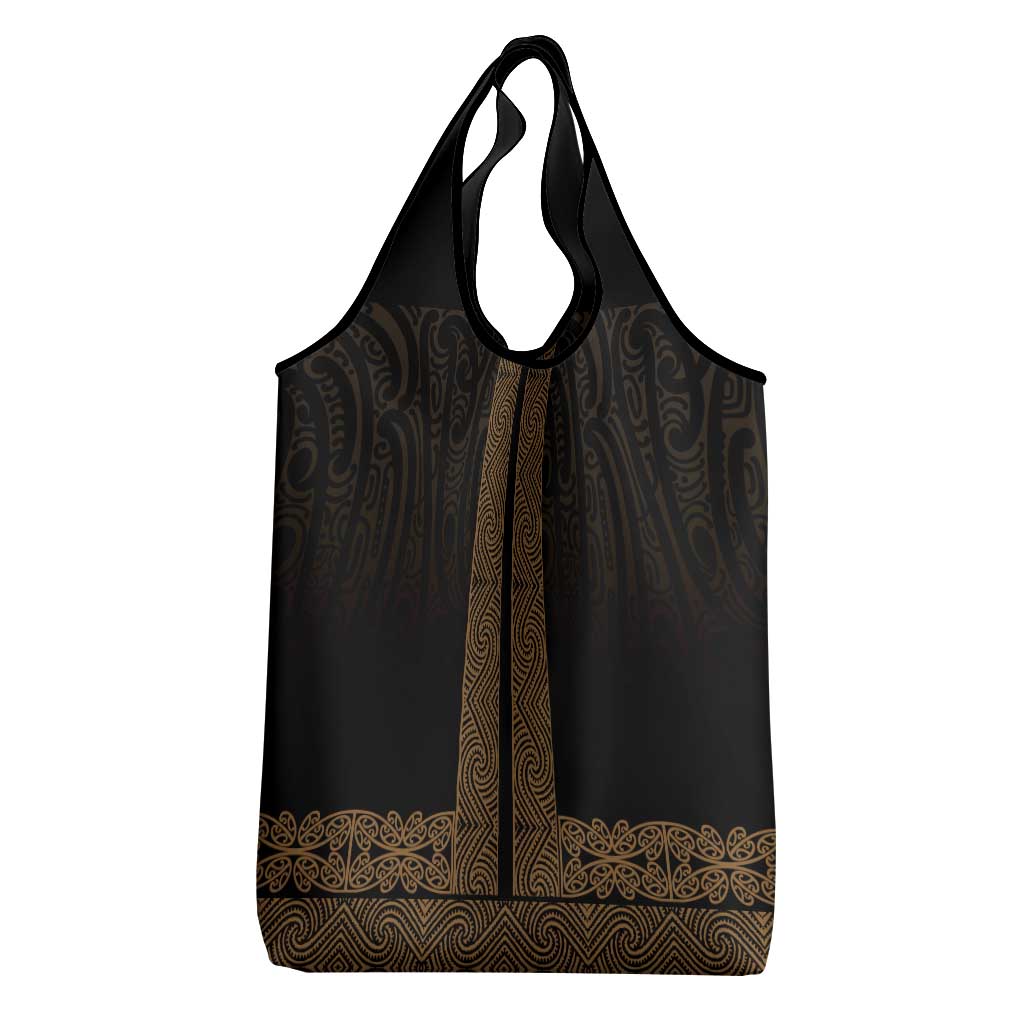 New Zealand Maori Kowhaiwhai Grocery Bag Parauri Maui and Mangopare