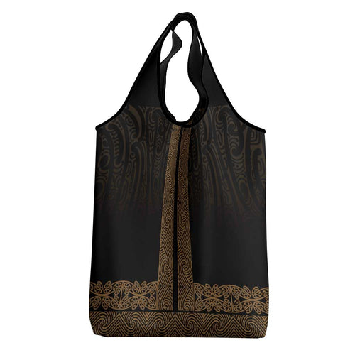 New Zealand Maori Kowhaiwhai Grocery Bag Parauri Maui and Mangopare