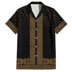 New Zealand Maori Kowhaiwhai Hawaiian Shirt Parauri Maui and Mangopare