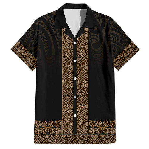New Zealand Maori Kowhaiwhai Hawaiian Shirt Parauri Maui and Mangopare