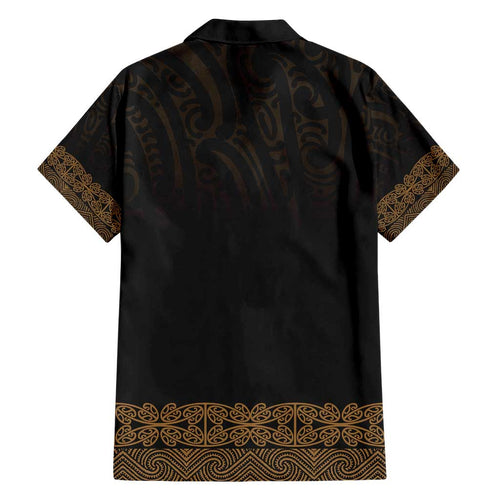 New Zealand Maori Kowhaiwhai Hawaiian Shirt Parauri Maui and Mangopare