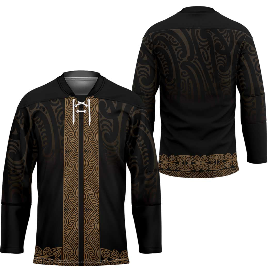 New Zealand Maori Kowhaiwhai Hockey Jersey Parauri Maui and Mangopare - Aussie Hoodie