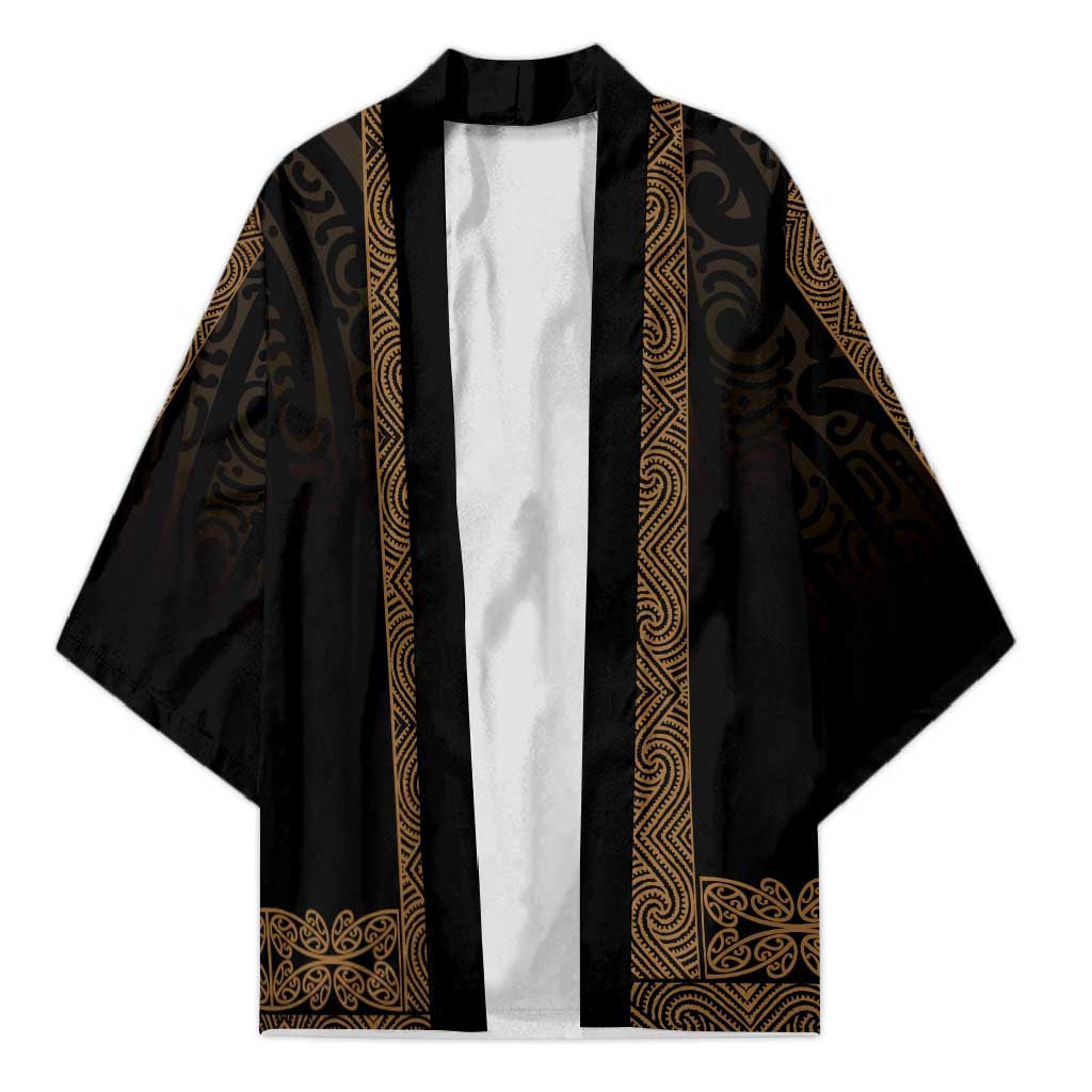 New Zealand Maori Kowhaiwhai Kimono Parauri Maui and Mangopare - Aussie Hoodie