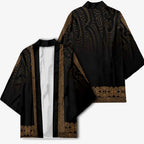 New Zealand Maori Kowhaiwhai Kimono Parauri Maui and Mangopare - Aussie Hoodie