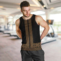 New Zealand Maori Kowhaiwhai Men Tank Top Parauri Maui and Mangopare