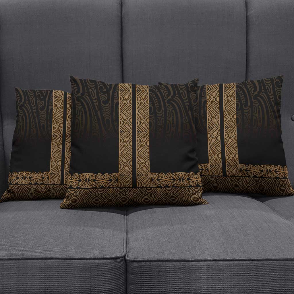 New Zealand Maori Kowhaiwhai Pillow Cover Parauri Maui and Mangopare - Aussie Hoodie