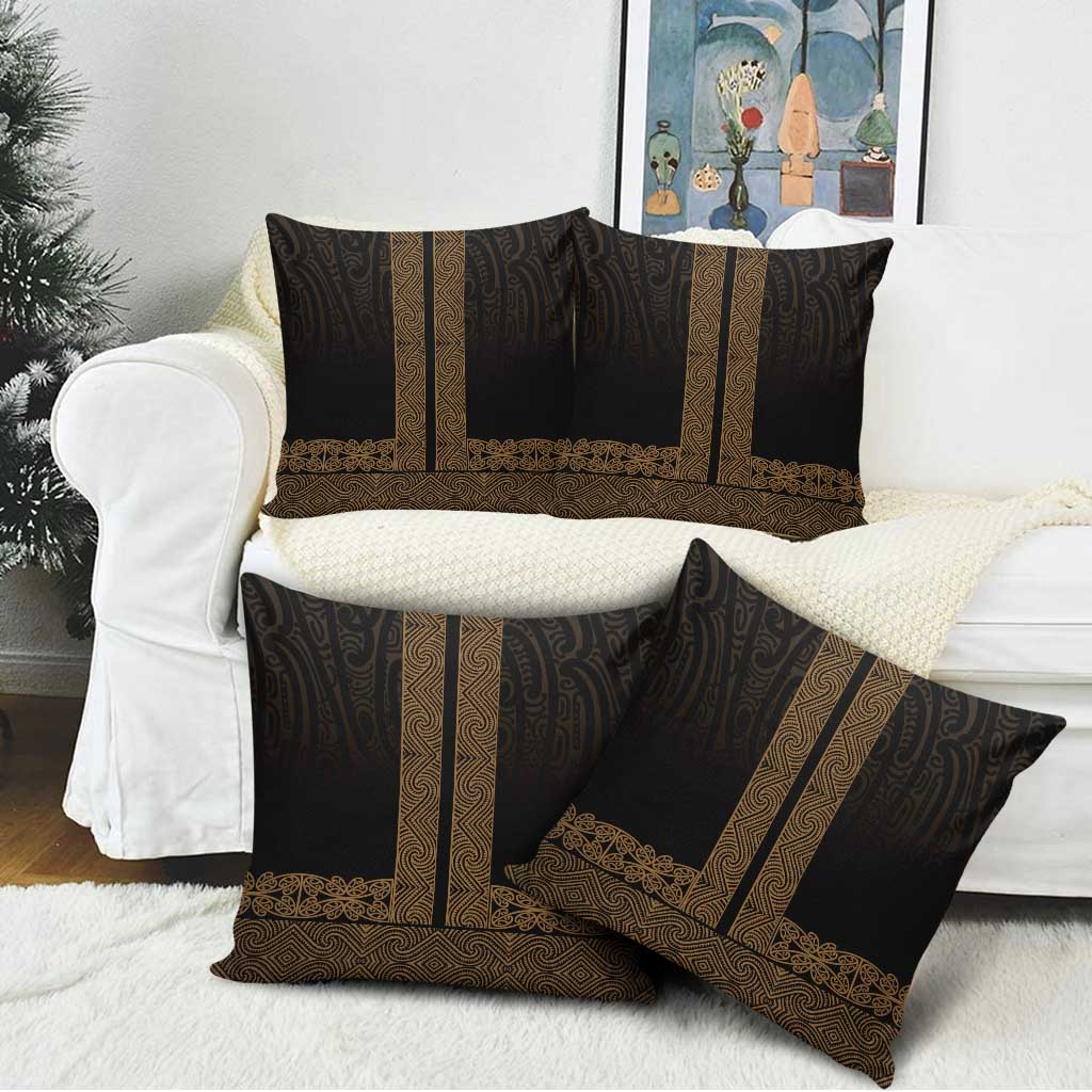 New Zealand Maori Kowhaiwhai Pillow Cover Parauri Maui and Mangopare - Aussie Hoodie