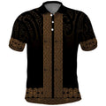 New Zealand Maori Kowhaiwhai Polo Shirt Parauri Maui and Mangopare