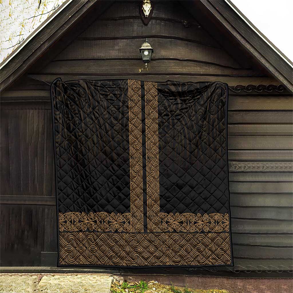 New Zealand Maori Kowhaiwhai Quilt Parauri Maui and Mangopare