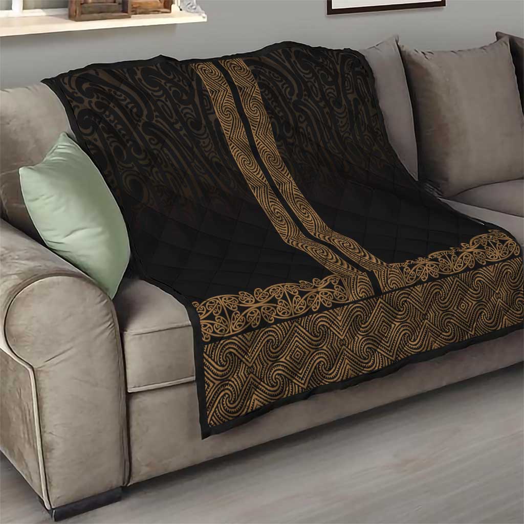 New Zealand Maori Kowhaiwhai Quilt Parauri Maui and Mangopare
