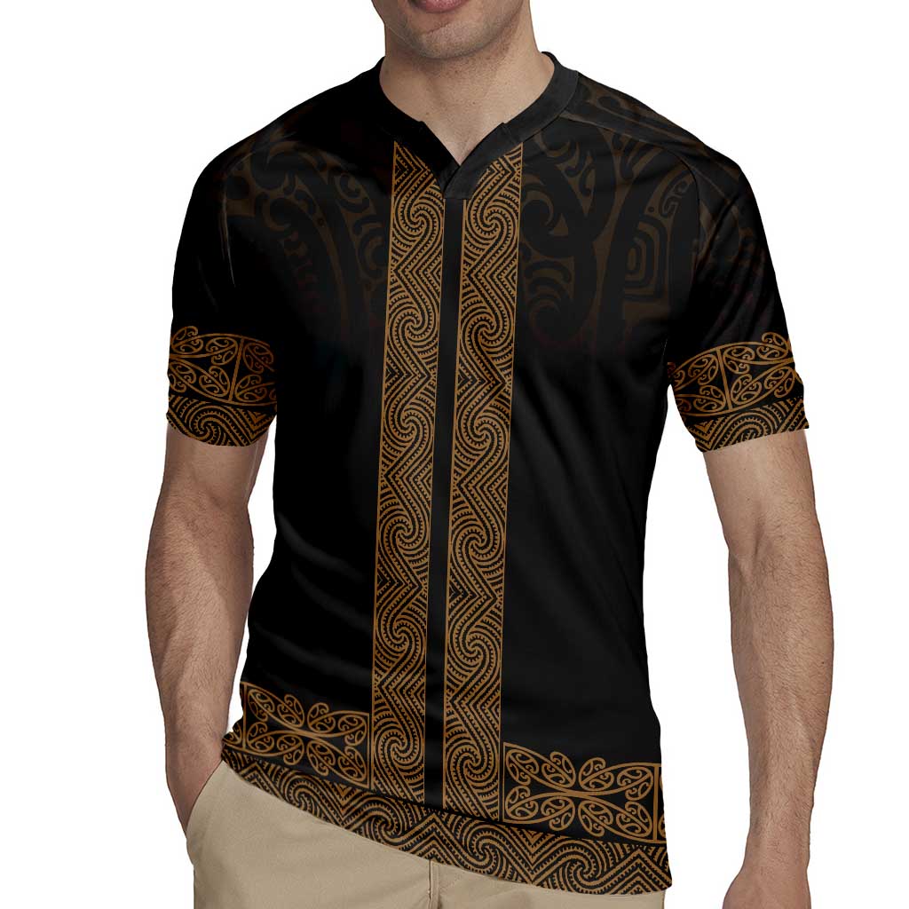 New Zealand Maori Kowhaiwhai Rugby Jersey Parauri Maui and Mangopare