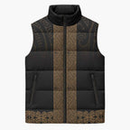 New Zealand Maori Kowhaiwhai Sleeveless Puffer Jacket Parauri Maui and Mangopare - Aussie Hoodie