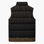 New Zealand Maori Kowhaiwhai Sleeveless Puffer Jacket Parauri Maui and Mangopare - Aussie Hoodie