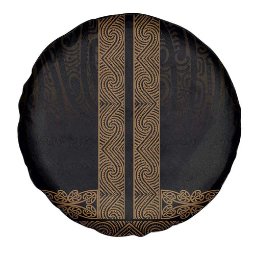 New Zealand Maori Kowhaiwhai Spare Tire Cover Parauri Maui and Mangopare