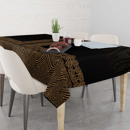 New Zealand Maori Kowhaiwhai Tablecloth Parauri Maui and Mangopare