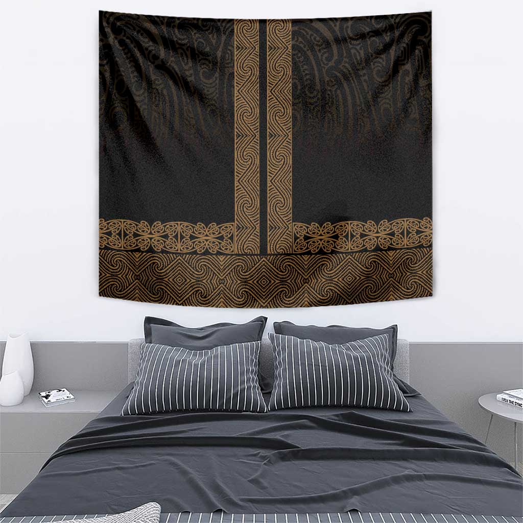 New Zealand Maori Kowhaiwhai Tapestry Parauri Maui and Mangopare