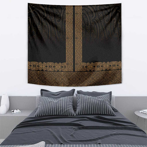 New Zealand Maori Kowhaiwhai Tapestry Parauri Maui and Mangopare