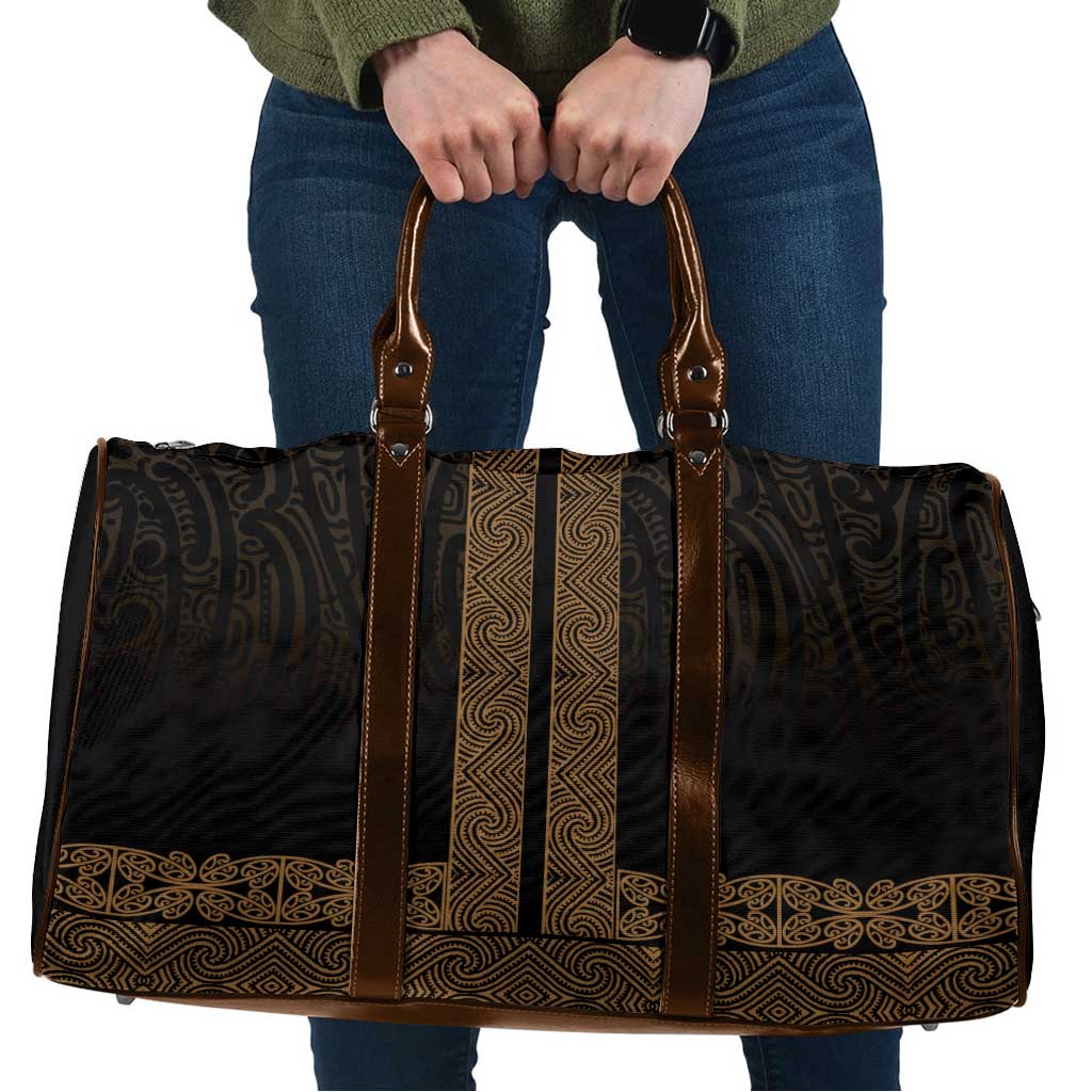 New Zealand Maori Kowhaiwhai Travel Bag Parauri Maui and Mangopare - Aussie Hoodie