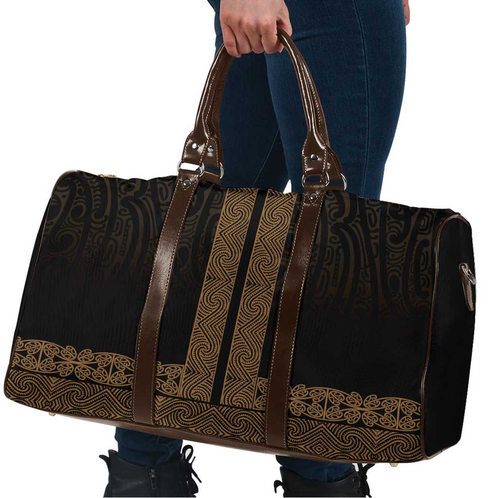 New Zealand Maori Kowhaiwhai Travel Bag Parauri Maui and Mangopare - Aussie Hoodie