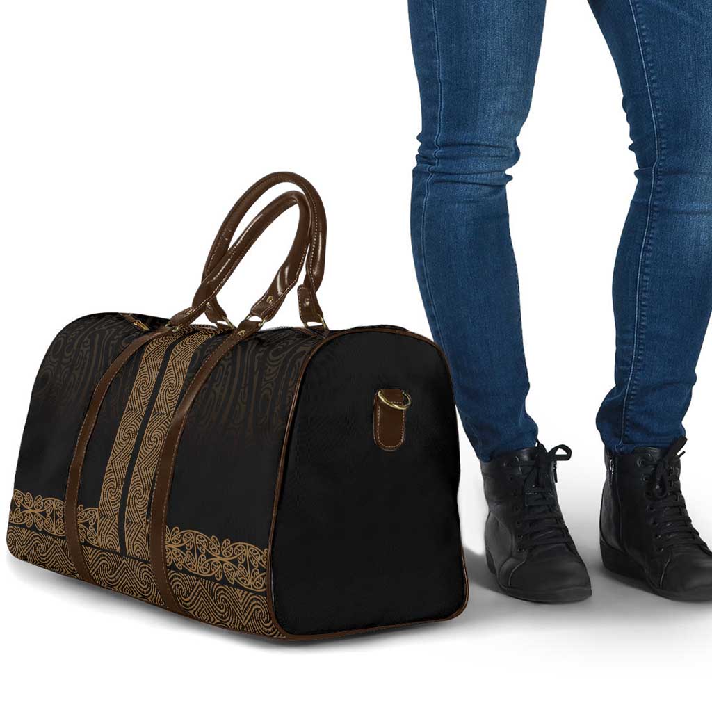 New Zealand Maori Kowhaiwhai Travel Bag Parauri Maui and Mangopare - Aussie Hoodie