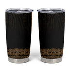 New Zealand Maori Kowhaiwhai Tumbler Cup Parauri Maui and Mangopare