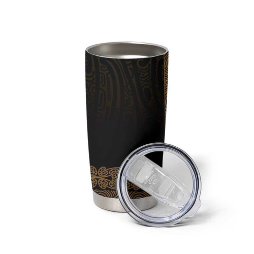 New Zealand Maori Kowhaiwhai Tumbler Cup Parauri Maui and Mangopare