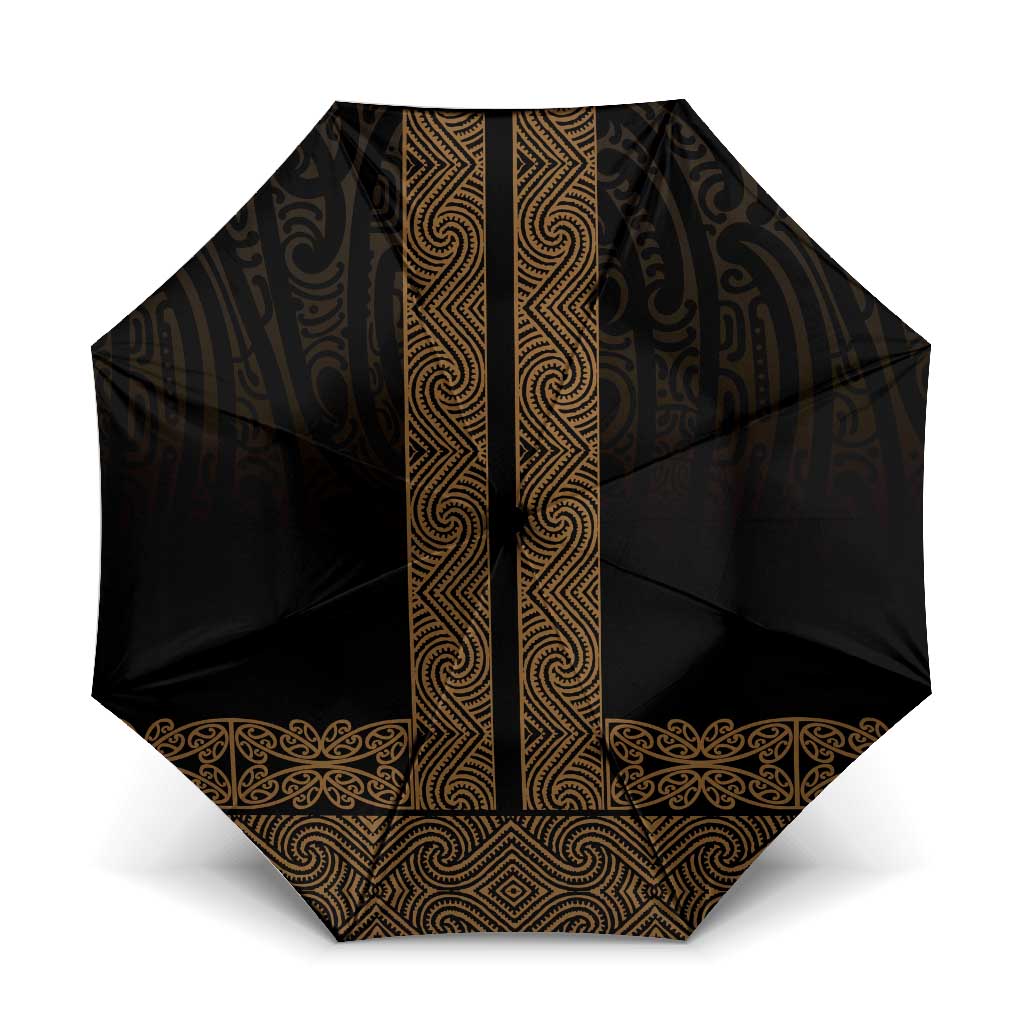 New Zealand Maori Kowhaiwhai Umbrella Parauri Maui and Mangopare - Aussie Hoodie