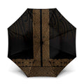 New Zealand Maori Kowhaiwhai Umbrella Parauri Maui and Mangopare - Aussie Hoodie