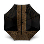 New Zealand Maori Kowhaiwhai Umbrella Parauri Maui and Mangopare - Aussie Hoodie