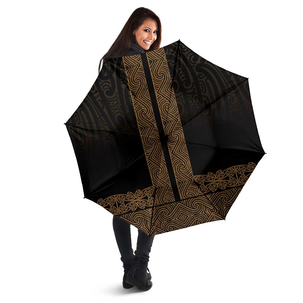 New Zealand Maori Kowhaiwhai Umbrella Parauri Maui and Mangopare - Aussie Hoodie
