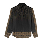 New Zealand Maori Kowhaiwhai Women Casual Shirt Parauri Maui and Mangopare