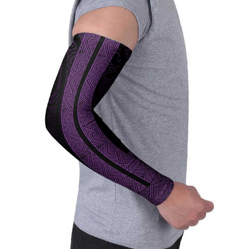 New Zealand Maori Kowhaiwhai Arm Sleeves Waiporoporo Maui and Mangopare - Aussie Hoodie
