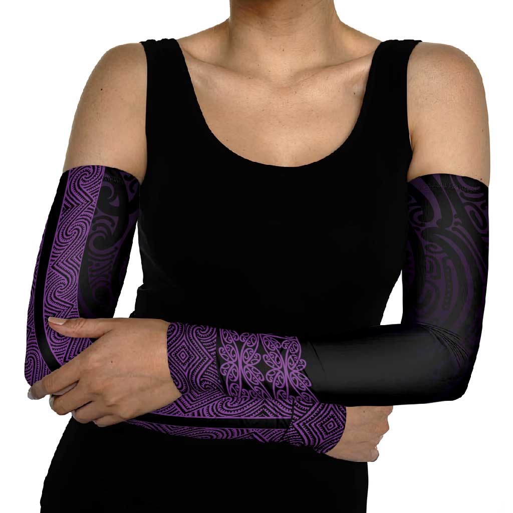 New Zealand Maori Kowhaiwhai Arm Sleeves Waiporoporo Maui and Mangopare - Aussie Hoodie