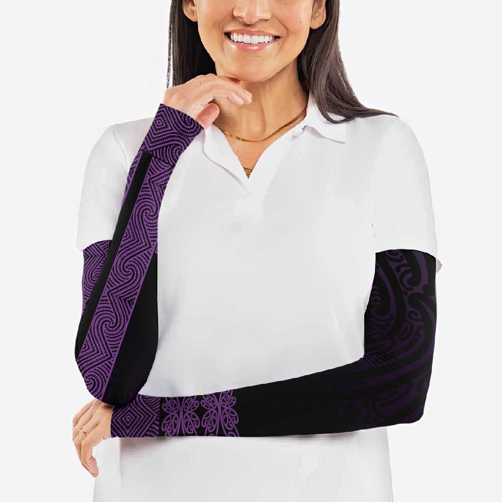 New Zealand Maori Kowhaiwhai Arm Sleeves Waiporoporo Maui and Mangopare - Aussie Hoodie
