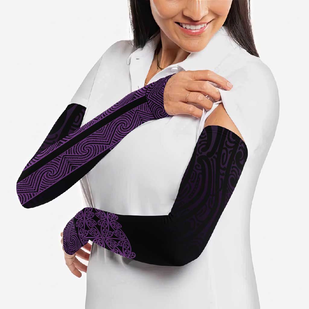 New Zealand Maori Kowhaiwhai Arm Sleeves Waiporoporo Maui and Mangopare - Aussie Hoodie