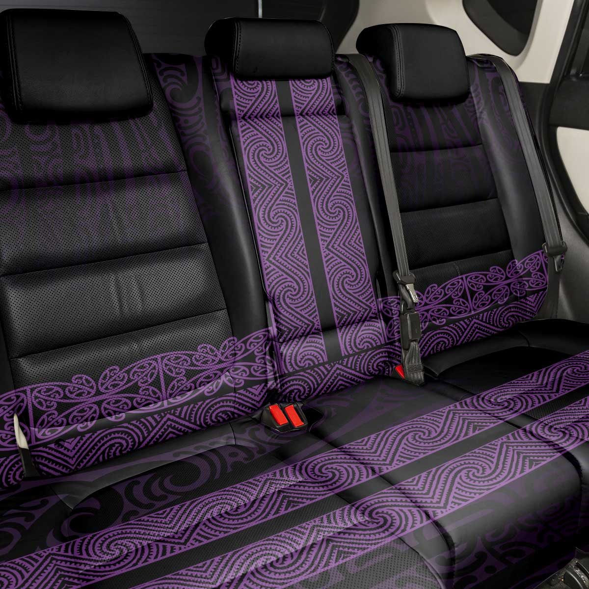 New Zealand Maori Kowhaiwhai Back Car Seat Cover Waiporoporo Maui and Mangopare