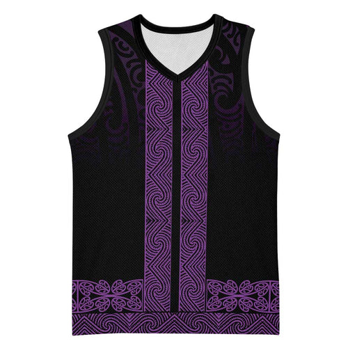 New Zealand Maori Kowhaiwhai Basketball Jersey Waiporoporo Maui and Mangopare - Aussie Hoodie