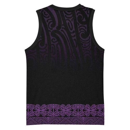 New Zealand Maori Kowhaiwhai Basketball Jersey Waiporoporo Maui and Mangopare - Aussie Hoodie