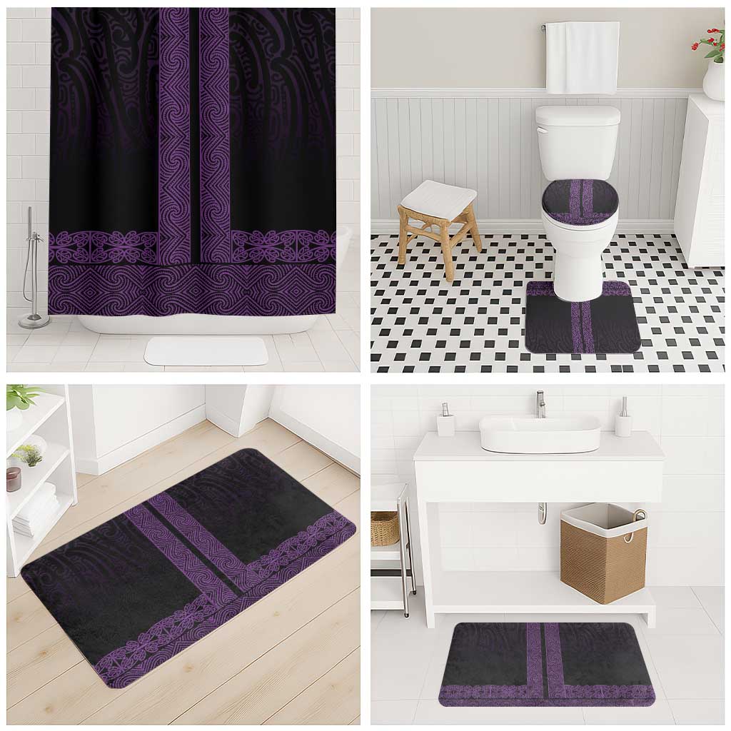 New Zealand Maori Kowhaiwhai Bathroom Set Waiporoporo Maui and Mangopare - Aussie Hoodie