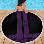 New Zealand Maori Kowhaiwhai Beach Blanket Waiporoporo Maui and Mangopare