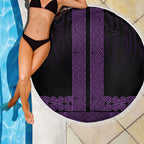 New Zealand Maori Kowhaiwhai Beach Blanket Waiporoporo Maui and Mangopare