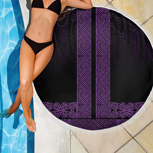 New Zealand Maori Kowhaiwhai Beach Blanket Waiporoporo Maui and Mangopare